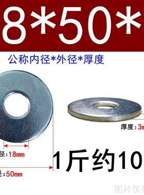 镀锌平垫片垫圈m3-m62金属铁加大加厚圆形垫片小薄介子螺丝平垫圈