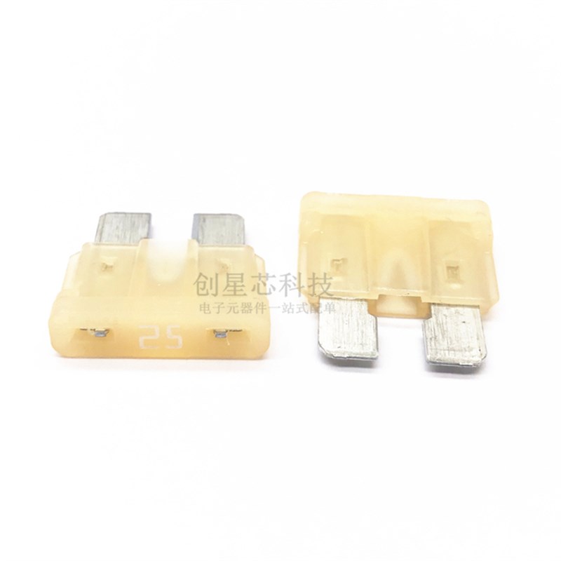 汽车保险管氙气灯保险丝 中号保险插片 32V 5A 棕色 美国力特287