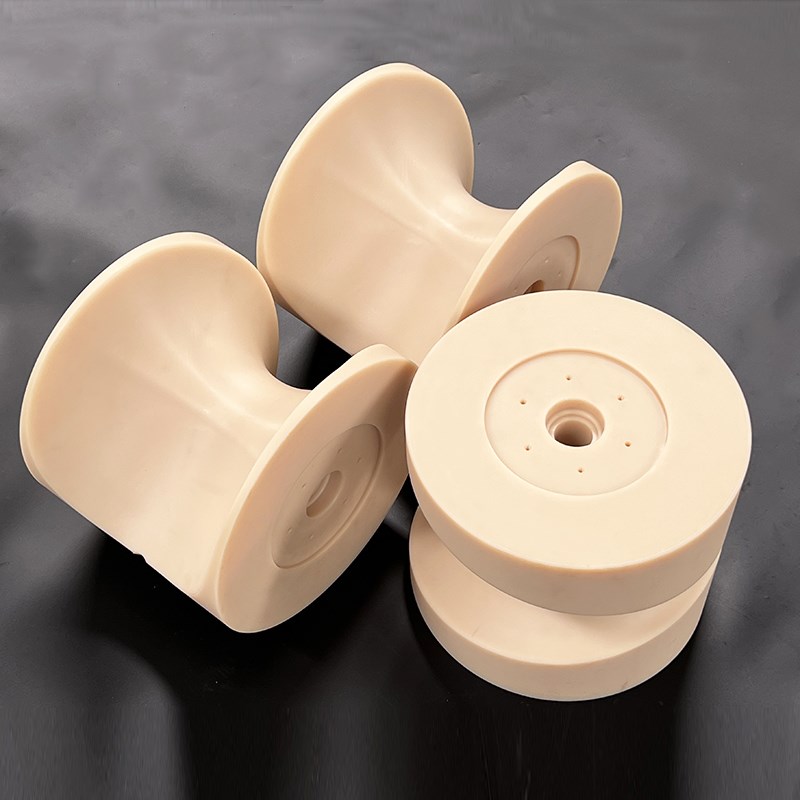 激光切管机变径轮大直径支撑轮PA66水平调节轮MC耐磨尼龙偏心轮