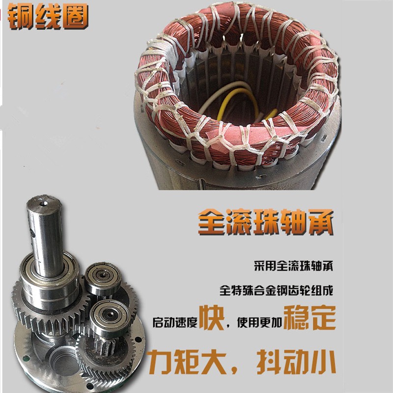 6W220V微型交流减速电机2IK6GN-C正反转可调速马达含齿轮箱铜线圈