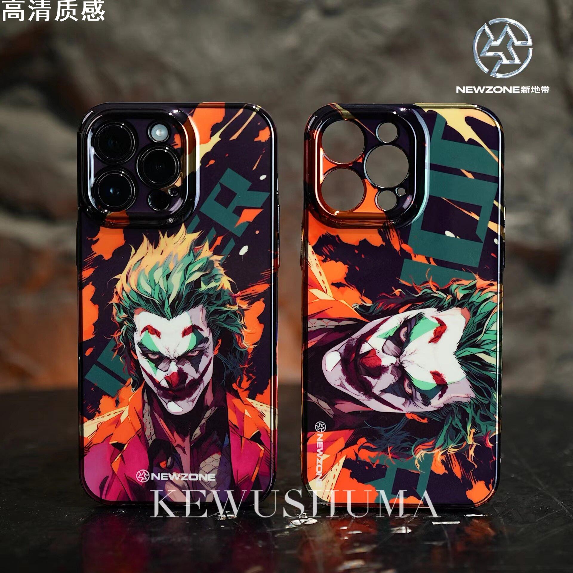 欧美潮流暗黑小丑哈莉适用苹果15promax手机壳iPhone14pro高级感13pro菲林硬壳13/12创意11Pro情侣xs网红男女