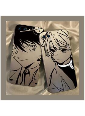 电镀银日系二次元适用于苹果8plus手机壳硅胶全包iphone7/x/xs/xr保护套7p七八i8情侣6s动漫新款puls软xsmax