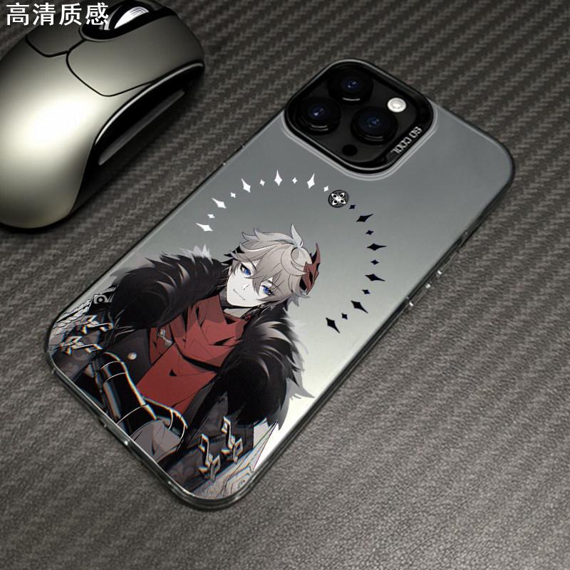 愚人众适用于VIVOY52S手机壳VIVO镭射彩银Y31S达达利亚Y53S/76S原神Y77e/33S二次元仆人Y74S/7S防摔T1保护套