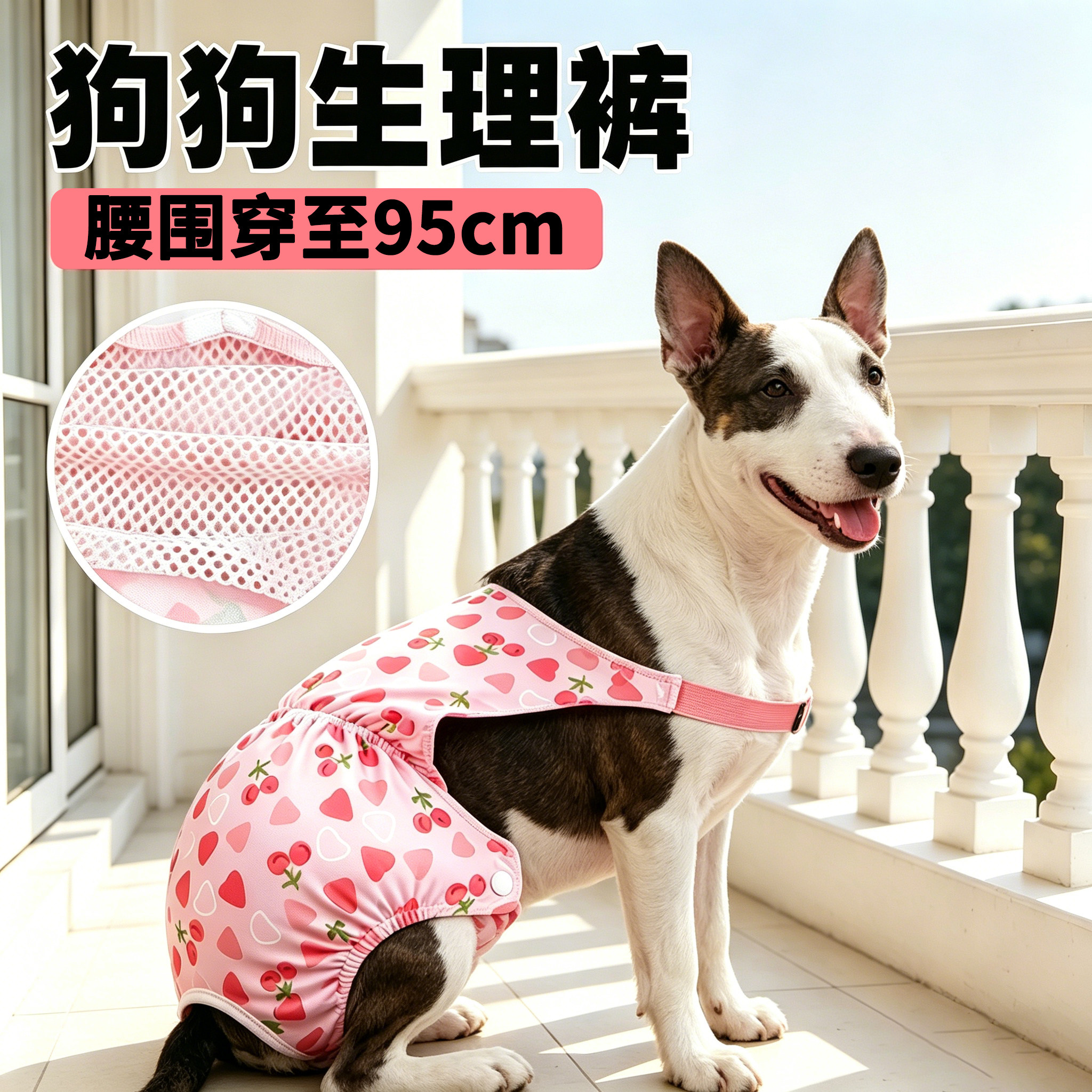 牛头梗专用狗狗生理裤母狗姨妈巾姨妈裤宠物狗安全裤月经护垫内裤