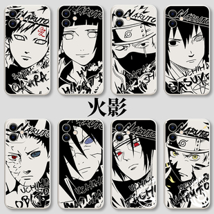 火影忍者手机壳小米14ultra漫画周边note13Pro红米k70佐助k60k50鸣人11卡卡西10雏田k40动漫带土适用宇智波斑