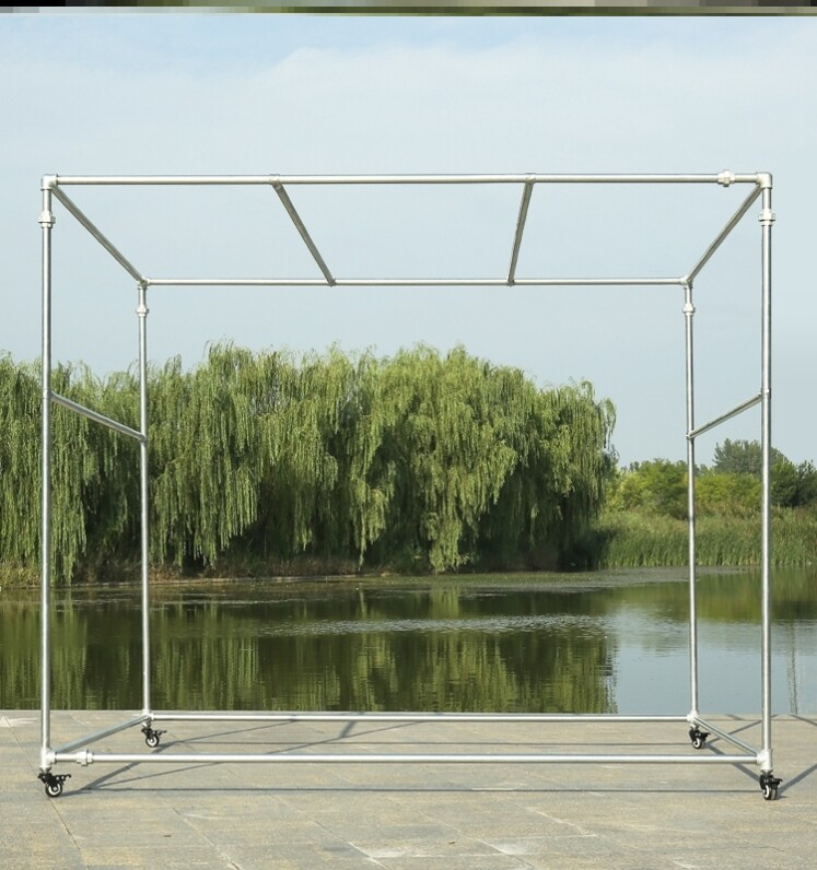 钢管架子棚水管遮阳雨棚花架瓜果葡萄架定制斜面尖顶小屋保温.