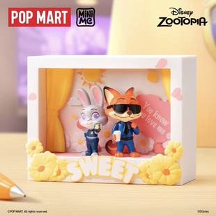 正版 泡泡玛特迪士尼疯狂动物城高光时刻盲盒摆件朱迪尼克手办礼物