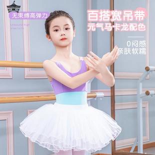 体服芭蕾舞中国舞练功服形体跳舞裙 儿童舞蹈服夏季 体操服女童短袖
