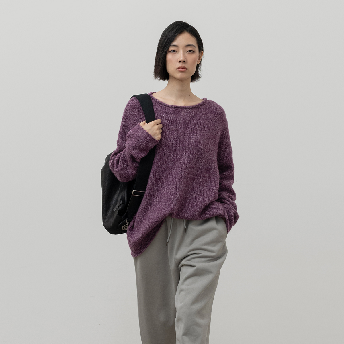 322WORKHOUSE羊毛复古夹花毛衣