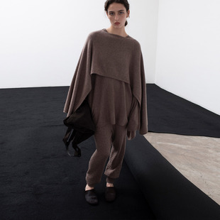 B830 秋冬毛衣B829 322WORKHOUSE羊毛羊绒披肩针织衫 女士2025新款