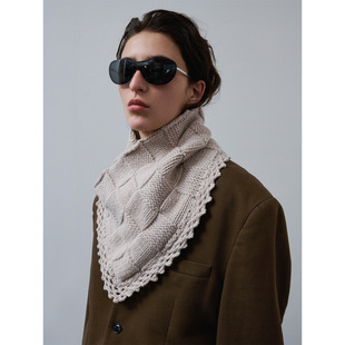 322WORKHOUSE纯羊毛围脖2025秋冬新款 纯色针织保暖防寒脖套女R819