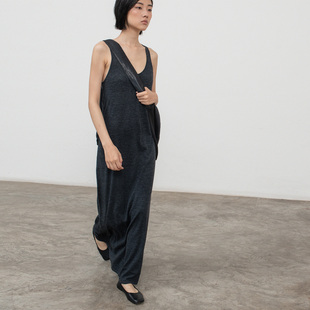 长裙B772 宽松无袖 322WORKHOUSE针织a字吊带连衣裙女2025新款 秋季