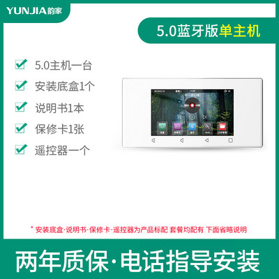 家庭背景音乐主机系统套装wifi语音控制器蓝牙音响172双86型面板