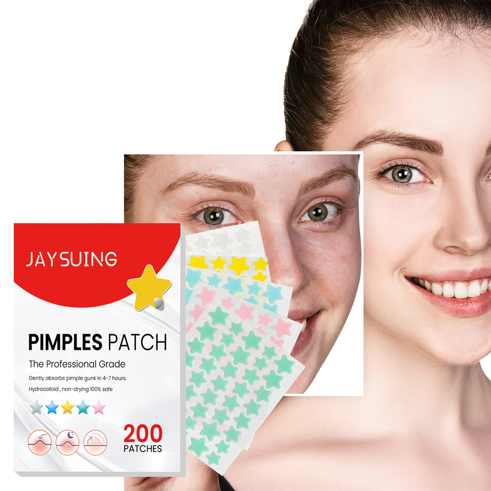 Jaysuing痘痘贴淡化痘痘斑点修护