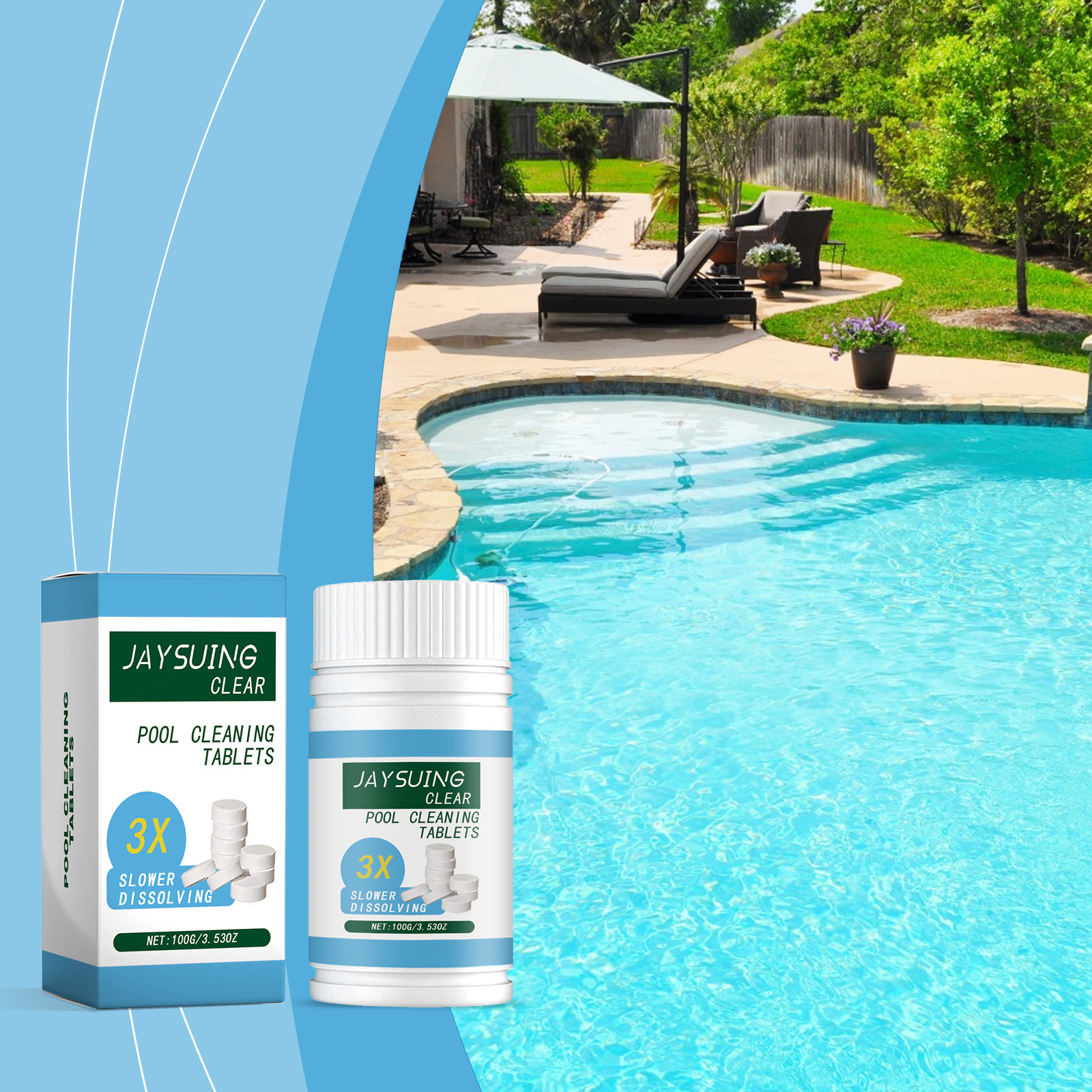 Jaysuing泳池泡腾片氯片水处理片