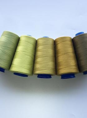 绿色402纶缝涤纫机线抹茶手绿缝衣橄线榄墨色宝塔线绿色针线.