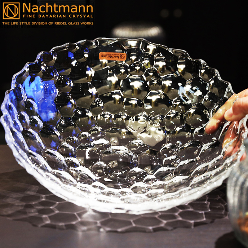 德国Nachtmann进口欧式大号水晶玻璃水果盆果盘果斗客厅糖果盘子
