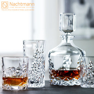 德国Nachtmann进口水晶玻璃威士忌洋酒鸡尾酒三件套杯子酒具套装