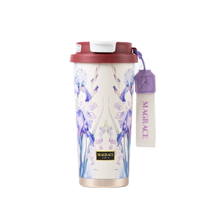 MAGRACE保温杯吸管陶瓷内胆咖啡杯女随行高颜值大容量水杯子