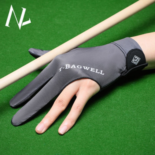 台球手套打台球专用冰丝三指左手右手专业不露指高颜值灰色的手套
