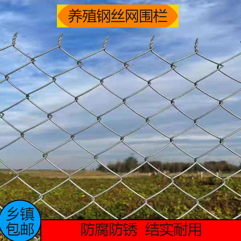 热镀锌铁丝网围栏铁网格网钢丝网勾花网养殖鸡羊狗果园防护隔离网