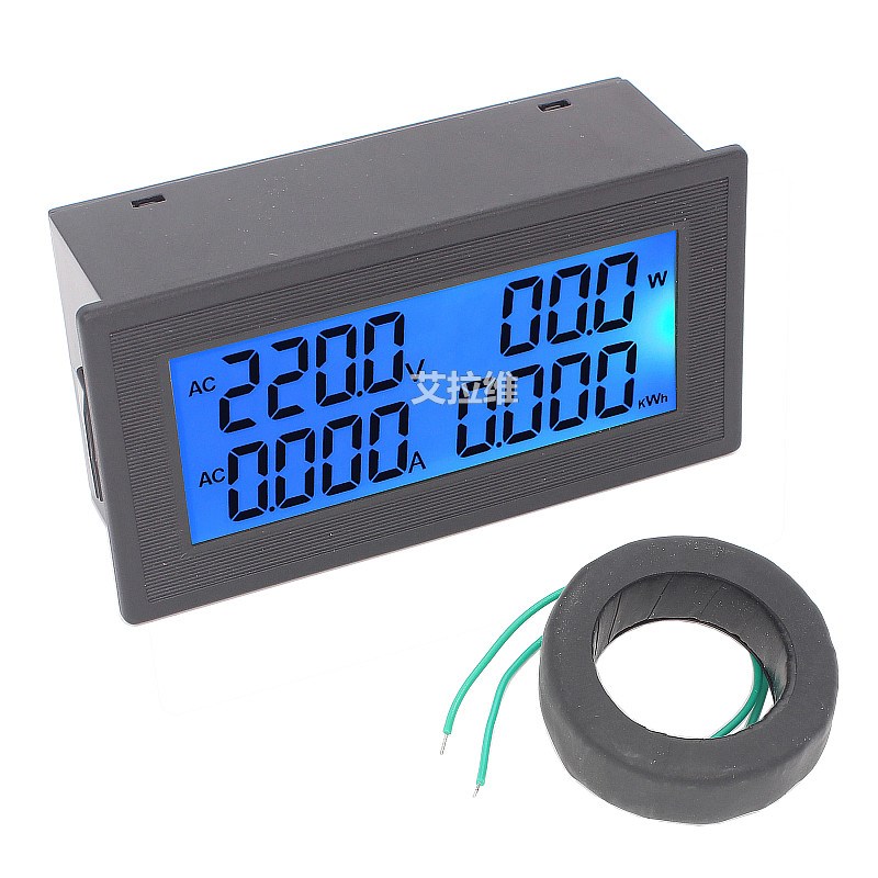 交流多功能电能表AC60-500V 20A电压电流功率计频率功率因数仪表