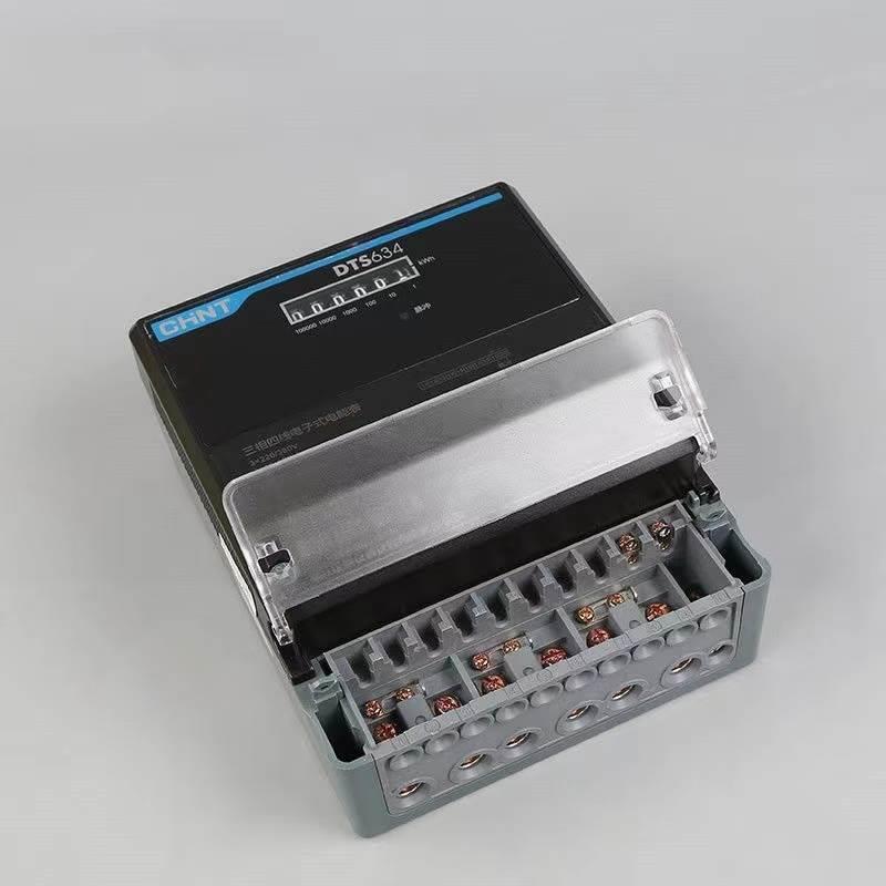 正泰DTS634三相四线电子式电表380V工厂互感器式电度表大功率100A