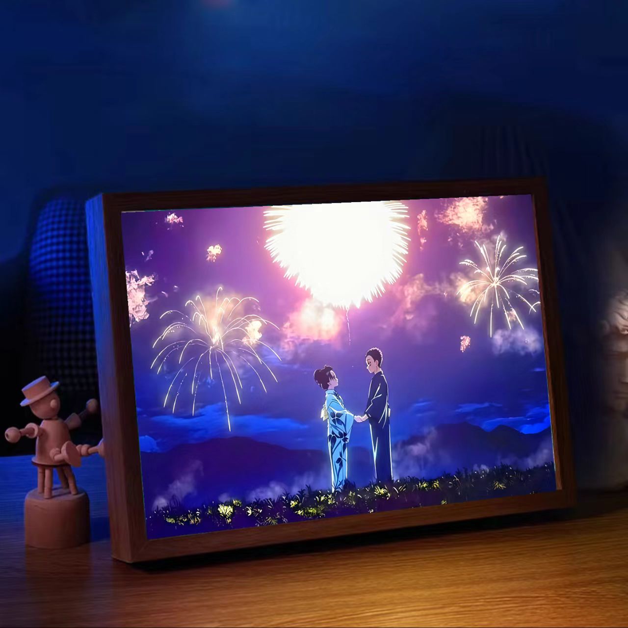 鬼灭之刃无限城周边灯光画恋雪蝴蝶忍装饰灯动漫小夜灯摆件礼物