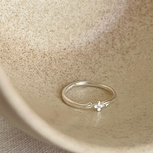 银色相思丁香花戒指2025新款高级感个性时尚甜酷ins显细指环首饰
