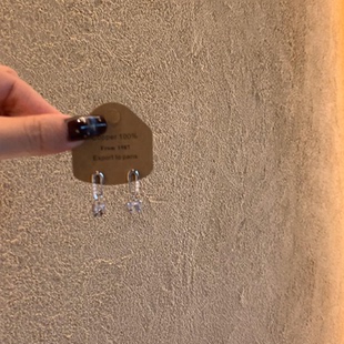 超闪蝴蝶结别针耳钉女2025新款爆款耳环小众设计精致时尚百搭耳饰