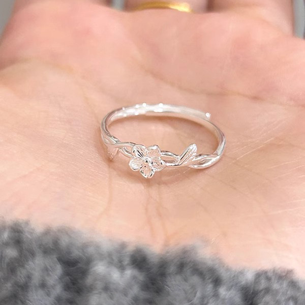 藤蔓缠绕花朵戒指女轻奢高级感小众设计可调节食指戒2025新款爆款,饰品/流行首饰/时尚饰品新,戒指/指环,淘宝优惠券,粉丝福利购,淘宝优惠卷