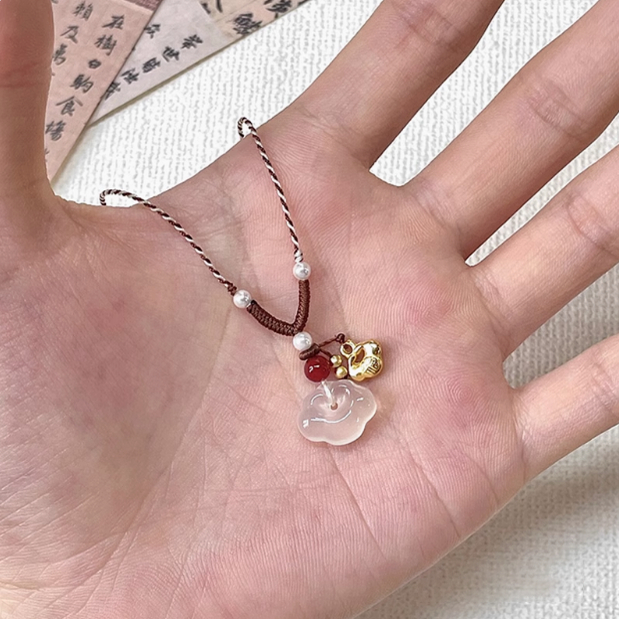 新中式祥云锁项链女2025新款爆款