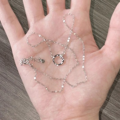 环环相扣圆圈项链高级感轻奢小众