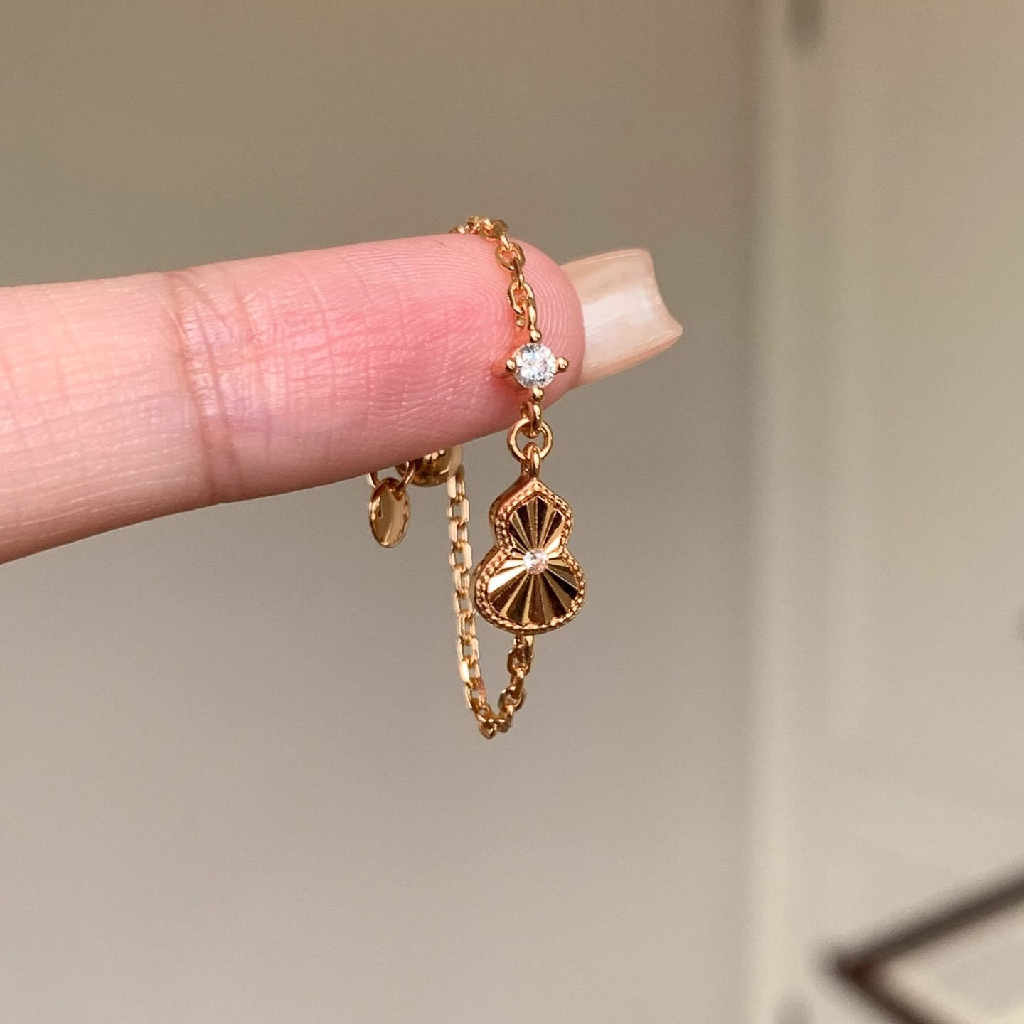 新中式金色葫芦戒指女轻奢高级感