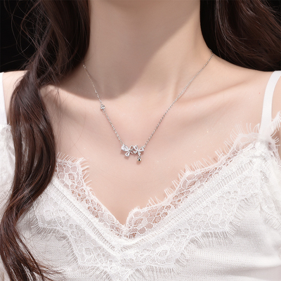 梦幻蝴蝶吊坠项链轻奢小众锁骨链