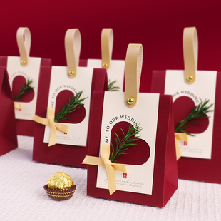 2026新款喜糖盒子定制结婚礼盒婚礼袋子装囍糖果中式高级空盒