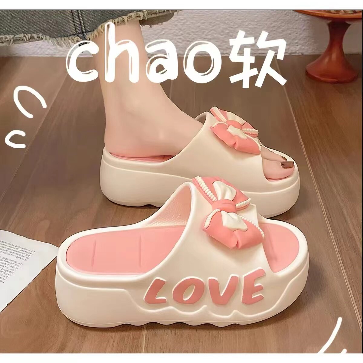 厚底拖鞋外穿夏女士高跟室内居家