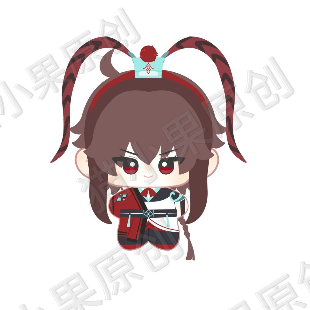 thumbnail for Original Vocaloid virtual female singer Luo Tianyi Lezheng Ling attribute 10cm printed cotton doll merchandise