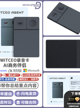 WITCEO智能AI商务伴侣录音卡笔神器会议纪要实时转写一键生成ppt