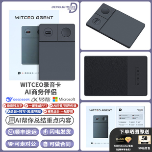 WITCEO智能AI商务伴侣录音卡笔神器会议纪要实时转写一键生成ppt