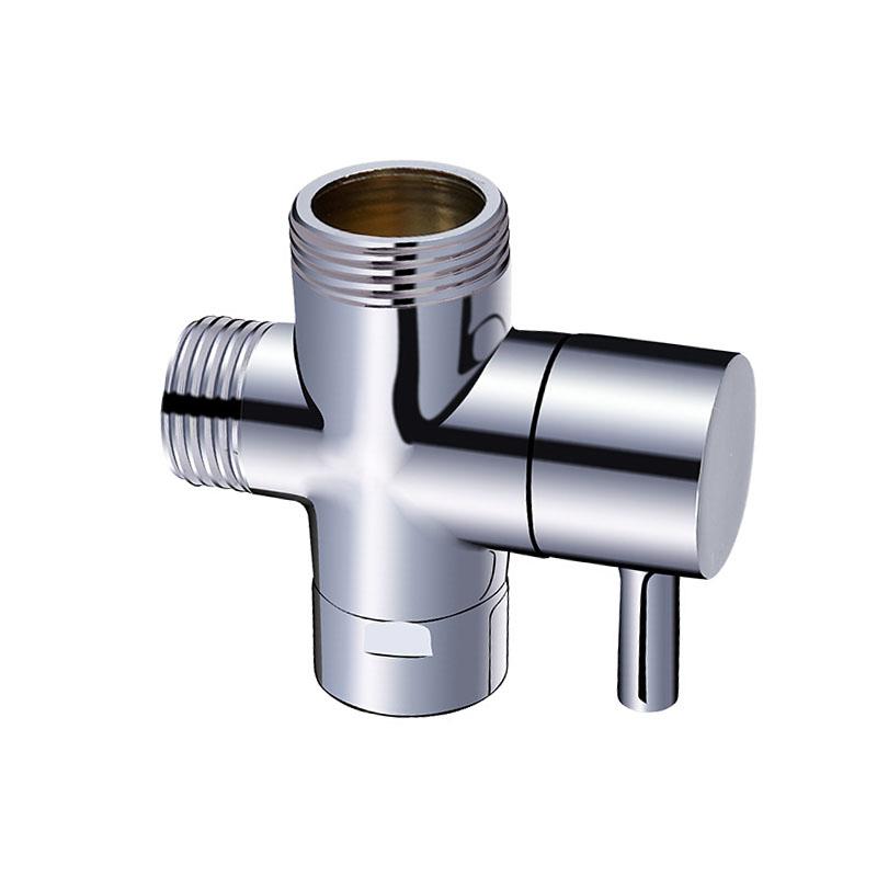 全铜二档一进二出三通分水器快开花洒配件接头淋浴龙头分水阀角阀
