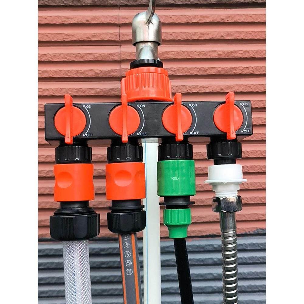 水龙头分水器分流配件外接水管分水阀一进四出五通阀门开关转接头,3C数码配件,USB多功能数码宝,淘宝优惠券,粉丝福利购,淘宝优惠卷