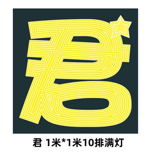 陈丽君灯牌专拍 明星演唱会应援灯牌超薄折叠发光灯牌团购链接