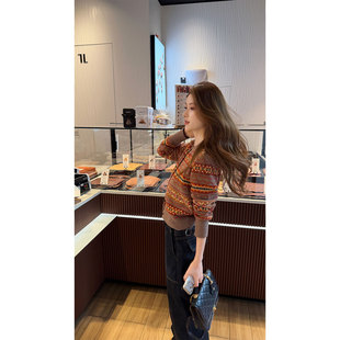 潮流宽松显瘦高级感百搭设计感直筒裤 炽火火复古明线牛仔裤 女新款