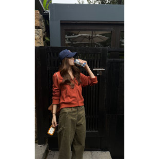 裤 复古工装 女新款 秋季 炽火火 时髦直筒宽松小众时髦休闲长裤 美式