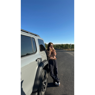 复古酷飒风直筒高腰阔腿裤 炽火火牛仔工装 大口袋美式 女2026新款 裤