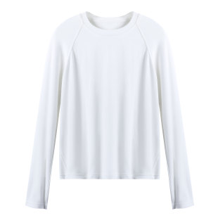 显瘦打底衫 炽火火 秋冬圆领修身 t恤女新款 弹力百搭上衣 白色长袖