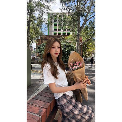 白色基础款短袖t恤女新款