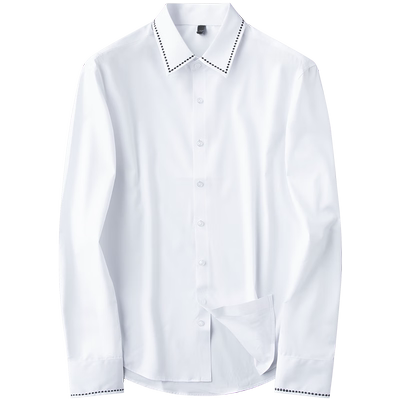 prideme衬衫领长袖商务休闲