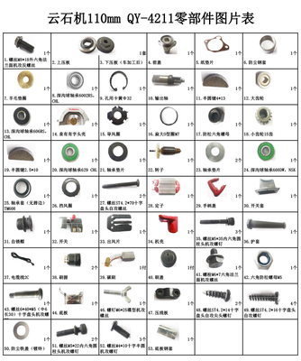 泉有云石机110mm QY-4211原装配件
